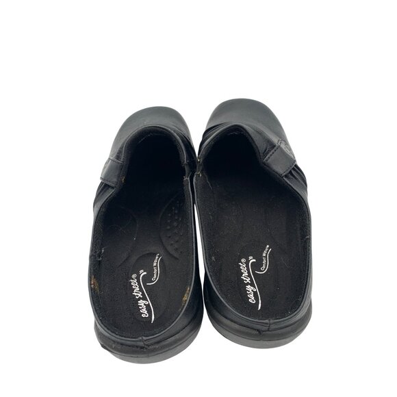 Easy Spirit Womens Black Leather Slip-On Mules Size 8 - Picture 4 of 8